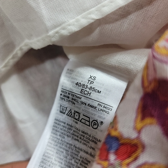 Banana Republic Ramie Backless Maxi Dress Paisley Print - Picture 8 of 8